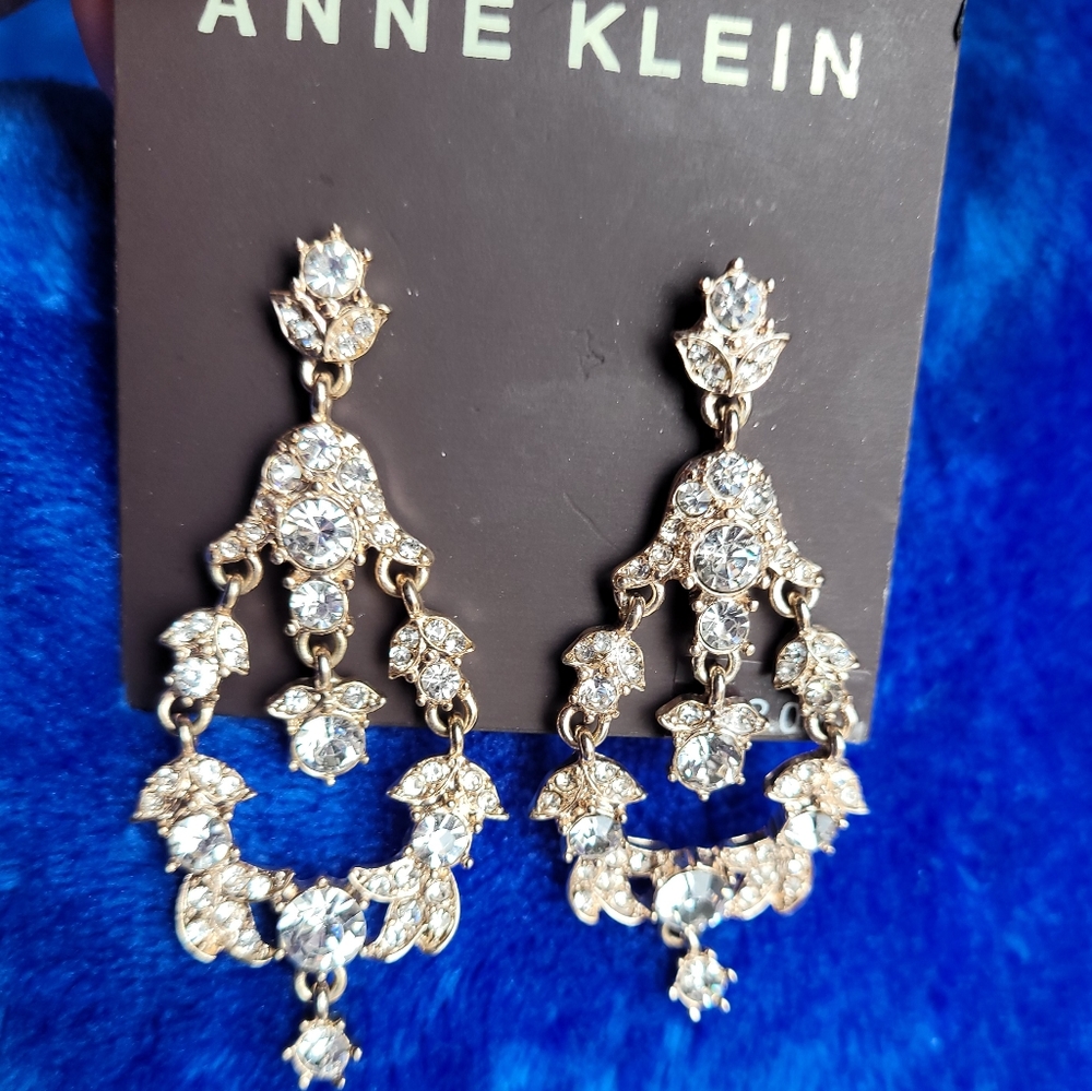 Anne Klein Crystal Drop Earrings